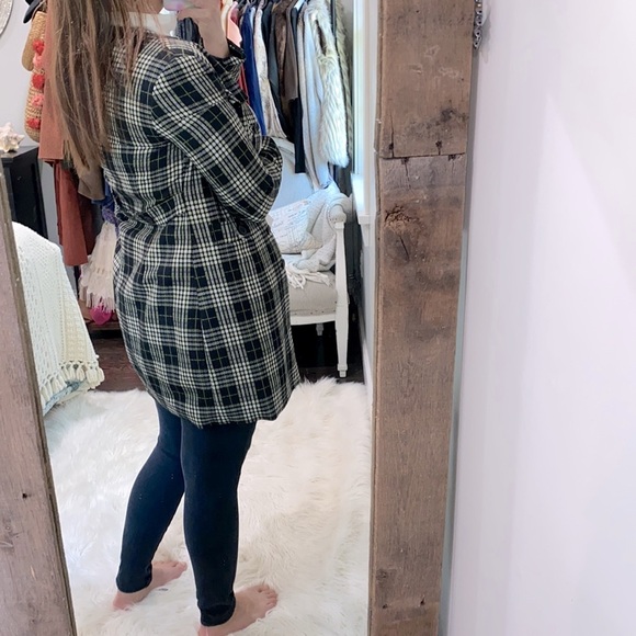 Worthington plaid trench clueless style jacket size 4 - Picture 4 of 11